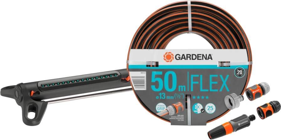 Gardena Comfort FLEX 50m Medium Sproeierpakket