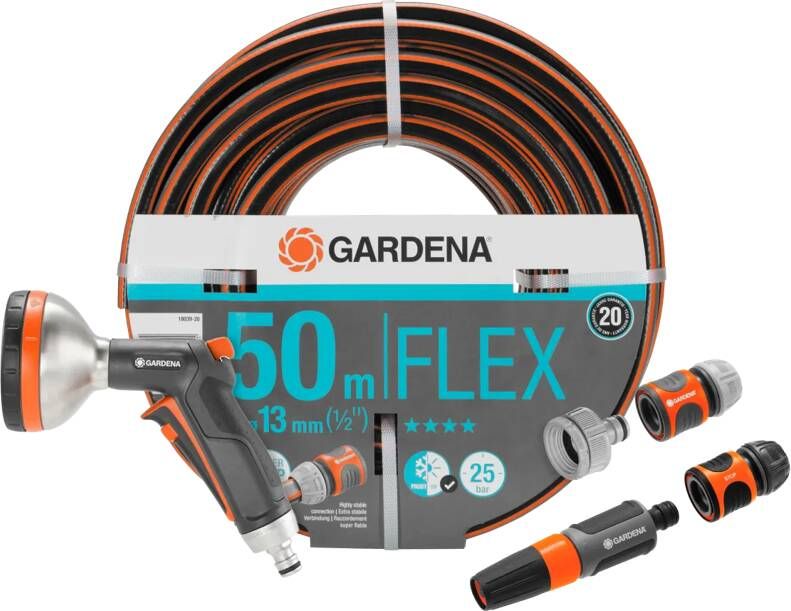 Gardena Comfort FLEX 50m Premium Broespakket