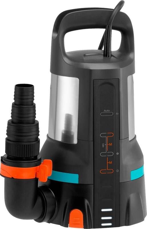 GARDENA Dompelpomp Aquasensor 17000 Rvs Zwart blauw oranje