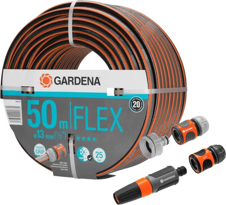 Gardena Comfort FLEX 1 2 50m + Koppelstukken