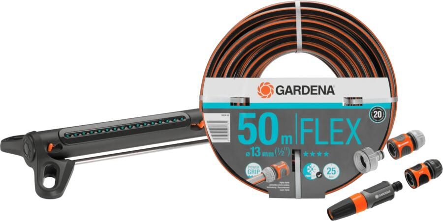 Gardena Comfort FLEX 50m Medium Sproeierpakket
