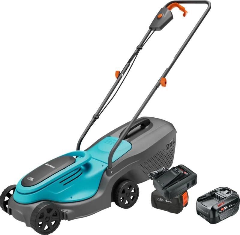 Gardena PowerMax 30 18V P4A Set + Bosch Starterset 18V 4 0 Ah