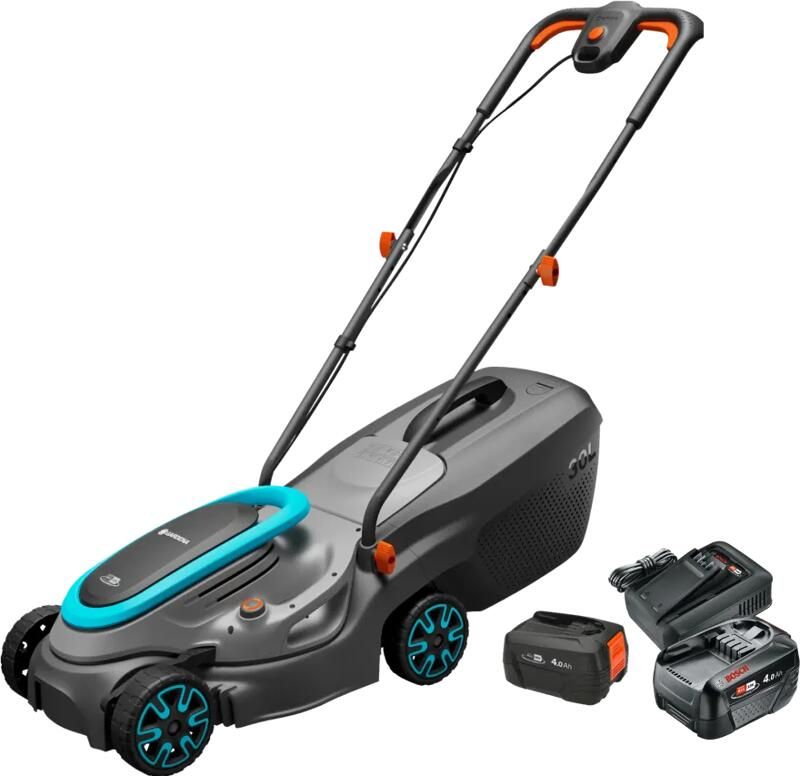 Gardena PowerMax 32 18V P4A Set + Bosch Starterset 18V 4 0 Ah