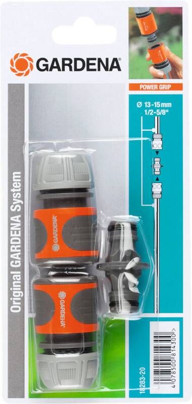 GARDENA Kunststof Slangkoppeling 13 mm (1 2) Ø Steekkoppeling Set 18283-20