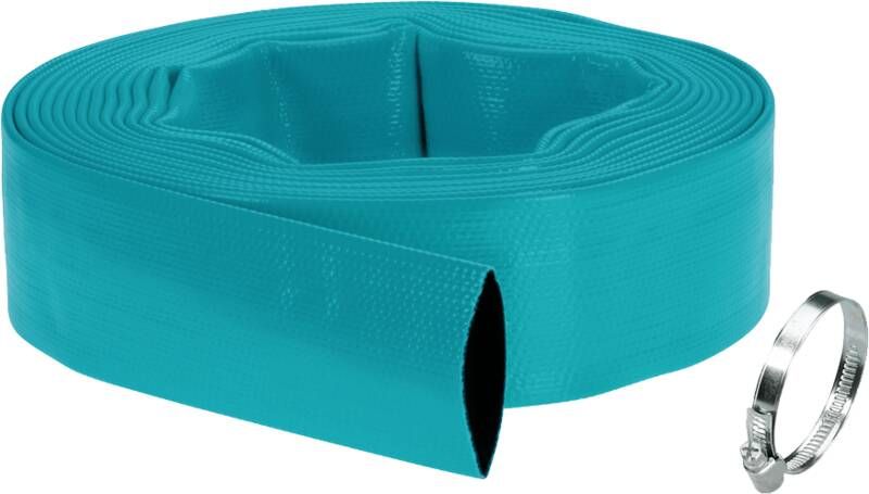 GARDENA Tuinslang Plat 38 Mm 10 Meter Pvc Turquoise 2-delig