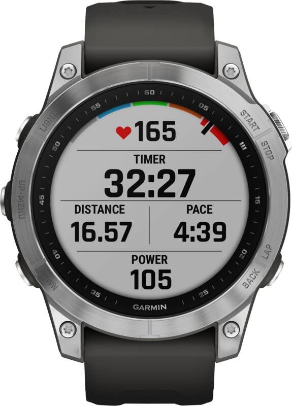 Garmin Fenix 7 Silver Graphite | Sporthorloges | Telefonie&Tablet Wearables | 0753759278038