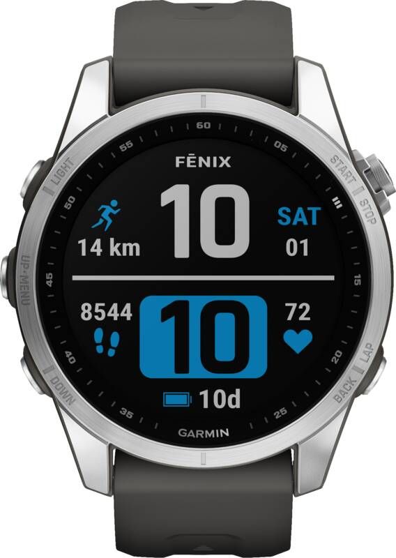 Garmin Fenix 7S Stainless Steel Graphite | Sporthorloges | Telefonie&Tablet Smartwatches | 0753759277819