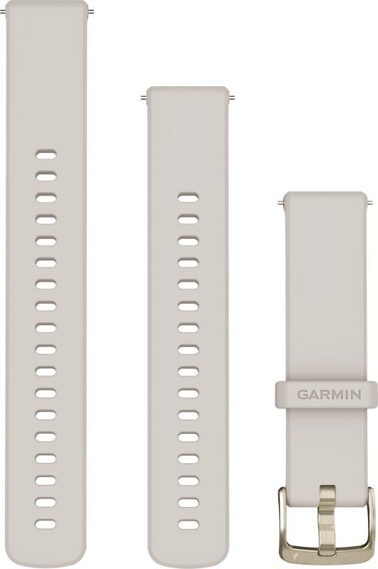 Garmin Siliconen Bandje Crème Goud 18mm