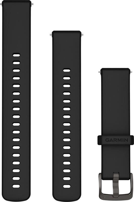 Garmin Siliconen Bandje Zwart 18mm