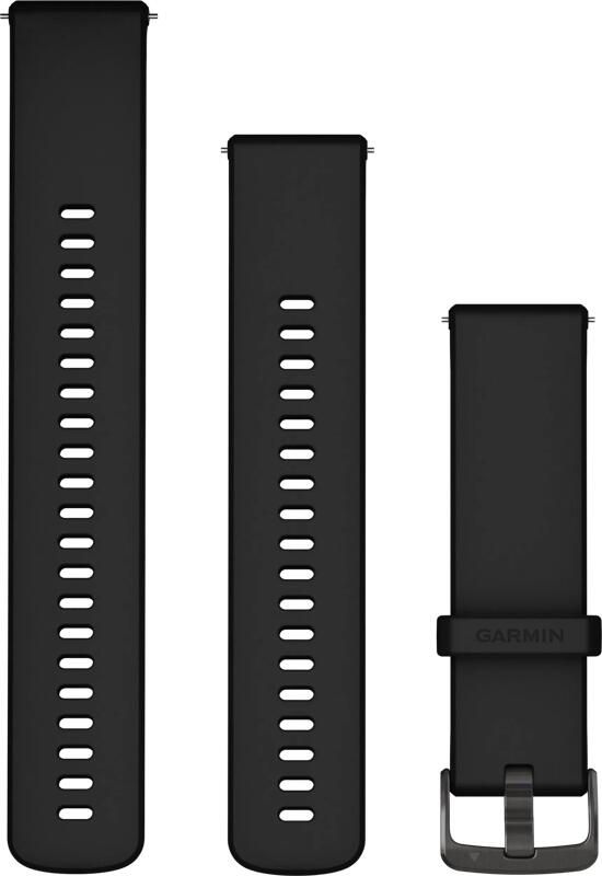Garmin Siliconen Bandje Zwart 22mm