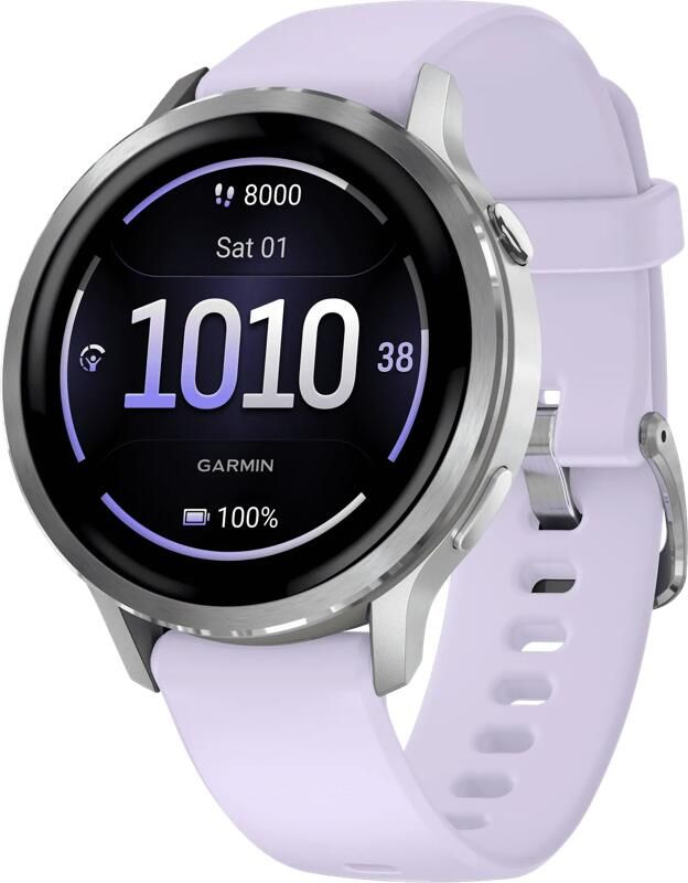 Garmin Venu 4 Zilver Paars 41 mm
