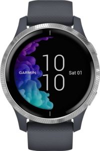 Garmin Venu Gps-smartwatch Met Amoled-scherm Zilver Granietblauw