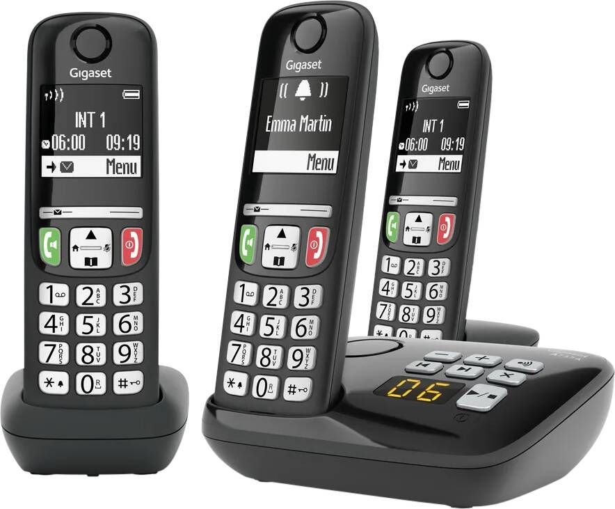 Gigaset A735A Trio Zwart | Vaste telefoons | Telefonie&Tablet Bel&SMS | 4250366867250