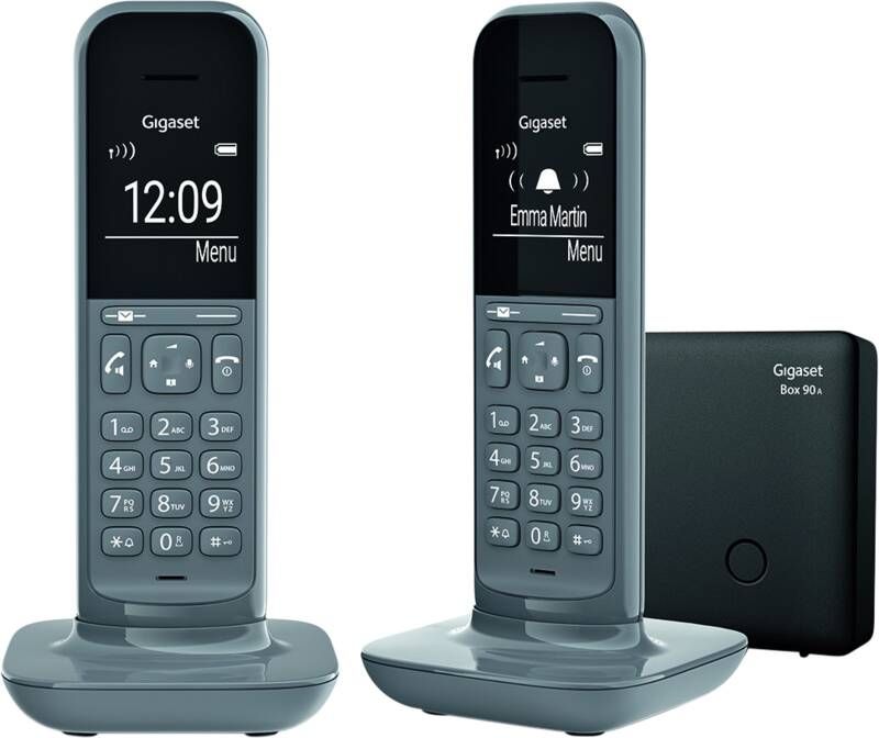 Gigaset CL390AR duo draadloze huis telefoon met antwoordapparaat donkergrijs - Foto 1