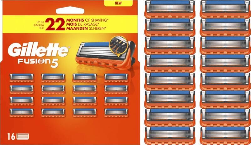 Gillette Fusion5 Navulmesjes (16 stuks)