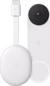 Google Chromecast 4K met TV + Nest Doorbell
