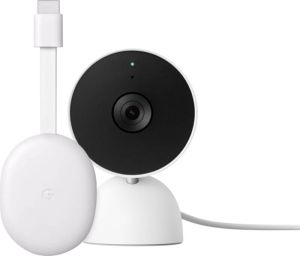 Google Chromecast HD met TV + Nest Cam Indoor