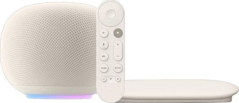 Google Home Speaker Créme + TV Streamer 4K