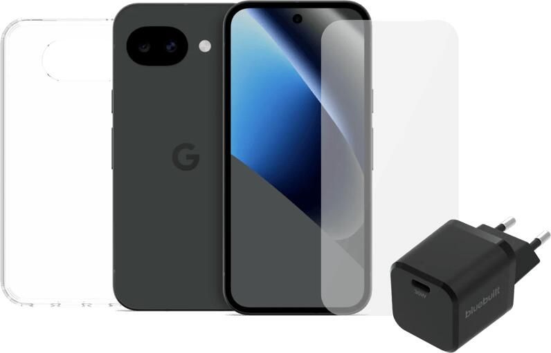 Google Pixel 10a 128GB Zwart 5G + Compleet Accessoirepakket
