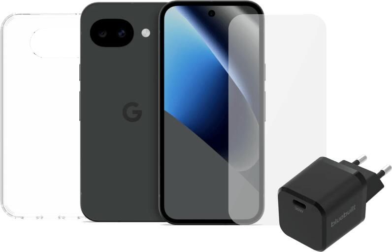 Google Pixel 10a 256GB Zwart 5G + Compleet Accessoirepakket