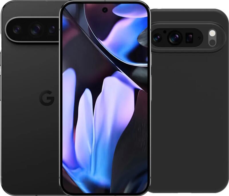 Google Pixel 9 Pro XL 256GB Zwart 5G + BlueBuilt Back Cover Zwart
