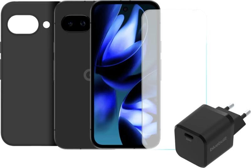 Google Pixel 9a 256GB Zwart 5G + Compleet Accessoirepakket
