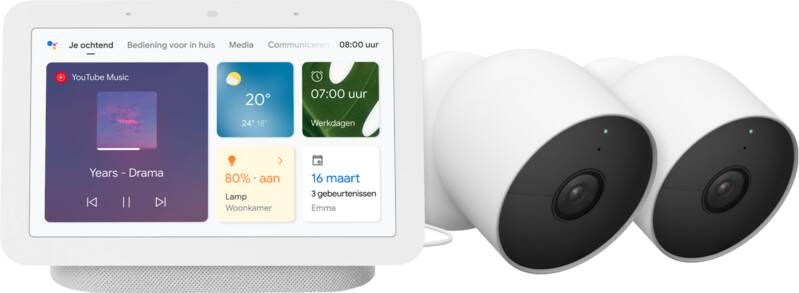 Google Nest Cam Duo-Pack + Hub 2