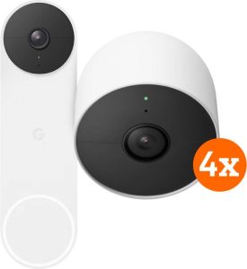 Google Nest Doorbell + Cam 4-pack