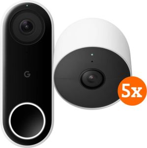 Google Nest Hello Doorbell + Cam 5-pack