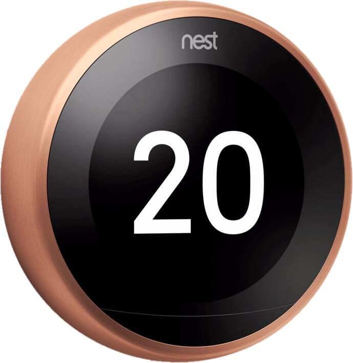 Google Nest Learning Thermostat Slimme thermostaat Koper