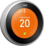 Google Nest Learning Thermostat V3 Zilver | elektronica en media | Smart Home Slimme Thermostaten | 0813917021163 - Thumbnail 1