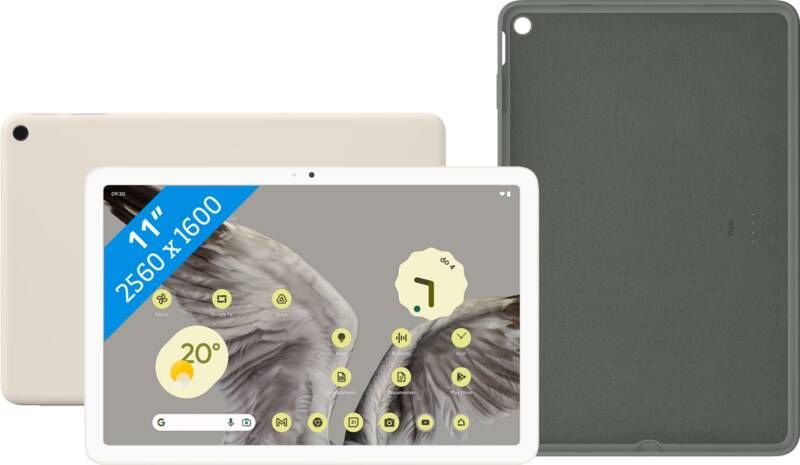 Google Pixel Tablet 11 inch 128GB Wifi Crème + Back Cover Crème