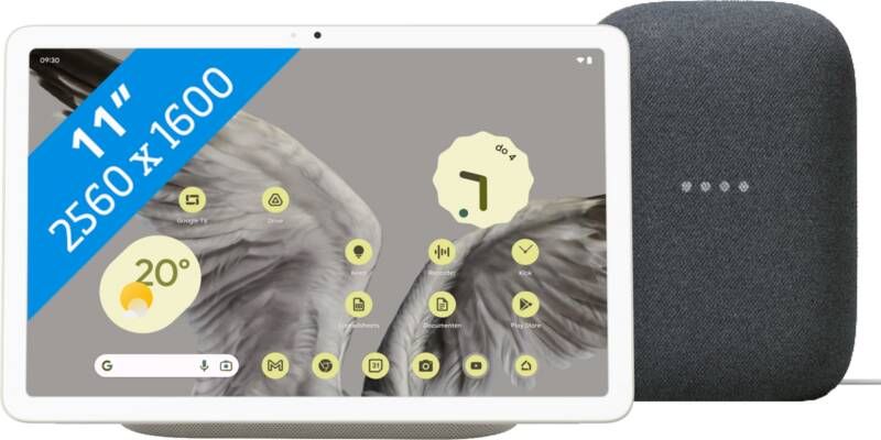 Google Pixel Tablet 128GB Wifi Crème + Nest Audio Charcoal