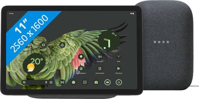 Google Pixel Tablet 128GB Wifi Grijs + Nest Audio Charcoal