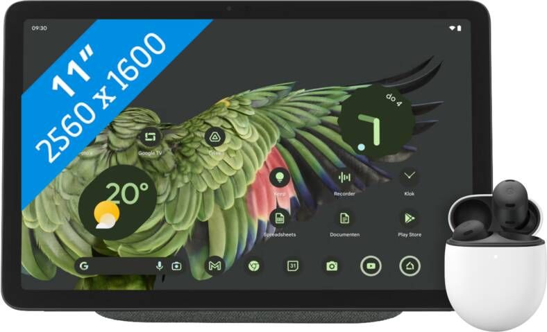 Google Pixel Tablet 128GB Wifi Grijs + Pixel Buds Pro Zwart