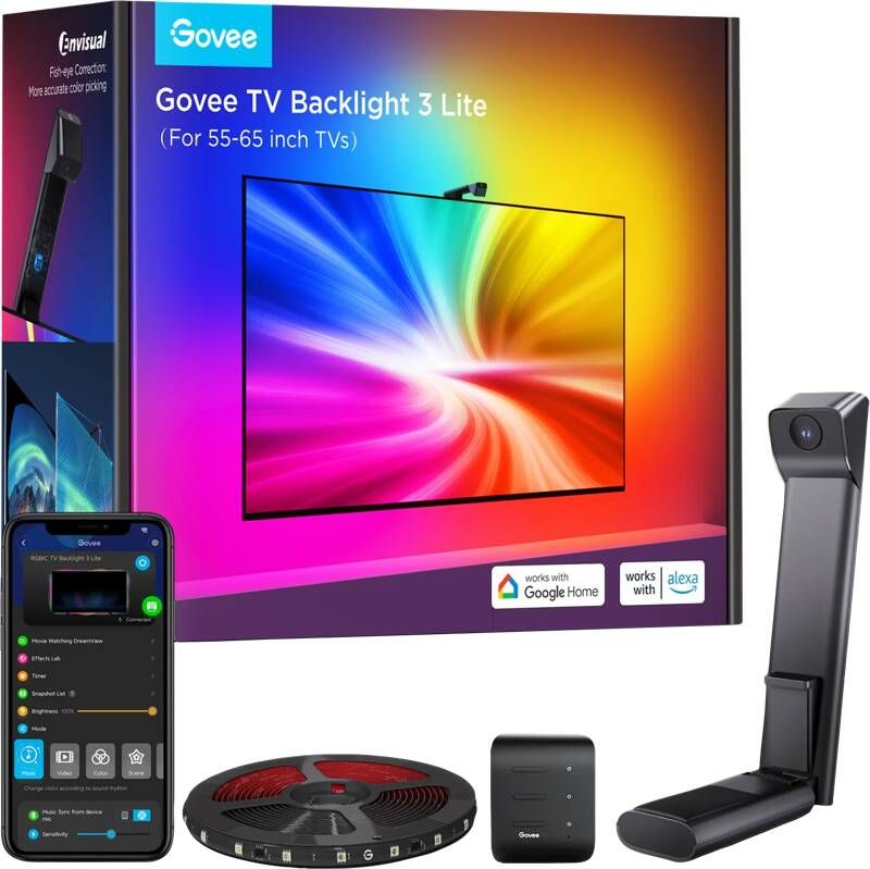 Govee TV Backlight 3 Lite voor 55-65 inch tv's