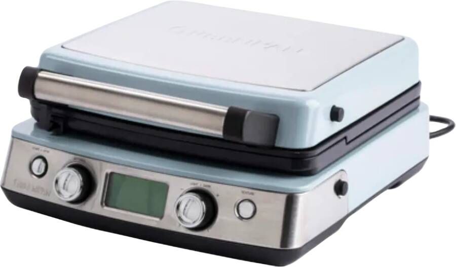 Greenpan Wafelijzer Blue Haze inclusief 2 sets wafelplaten Keramische anti-baklaag