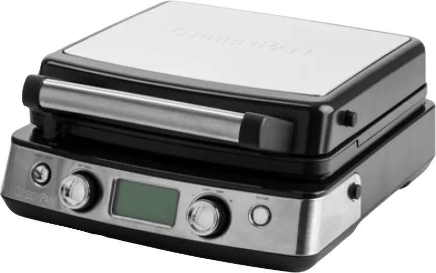 Greenpan Wafelijzer Black inclusief 2 sets wafelplaten keramische anti-baklaag