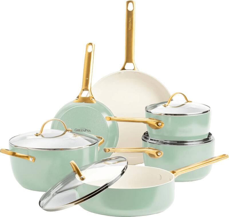 Greenpan Padova pannenset 10-delig Mint Green