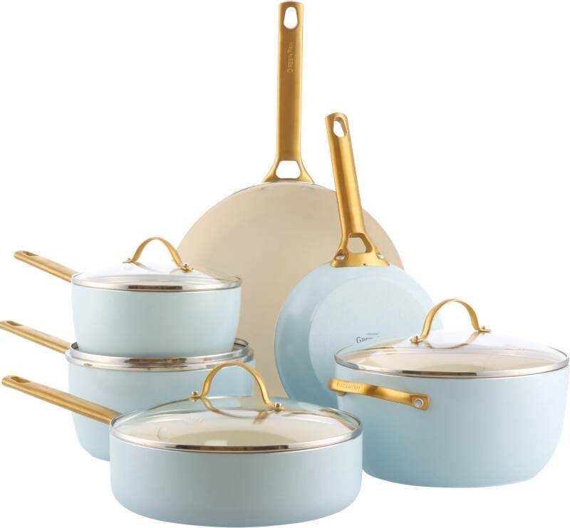 Greenpan Padova Reserve Pannenset 10-delig Light Blue