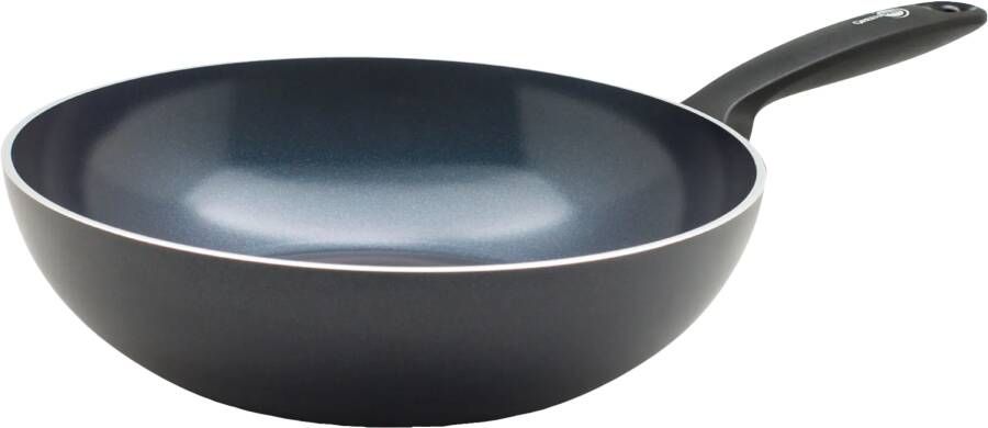 Greenpan Wokpan Torino Zwart ø 28 cm 3.6 Liter Keramische anti-aanbaklaag
