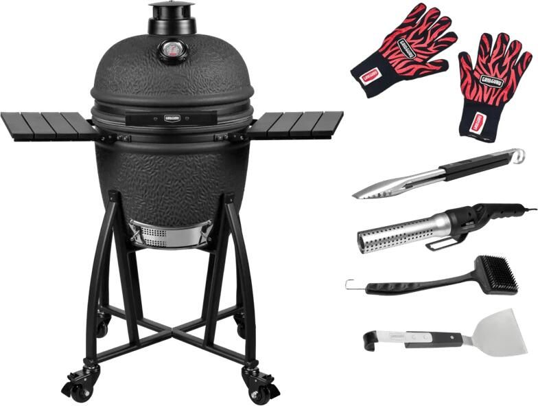 Grill Guru Prime Matte Black Medium Starterspakket