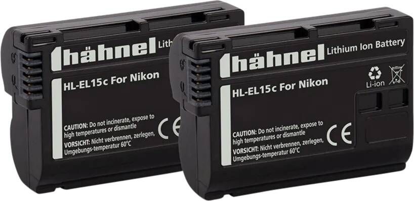 Hahnel HL-EL15HP Nikon Type Twinpack | Batterijen | Fotografie Camera toebehoren | 5099113211606