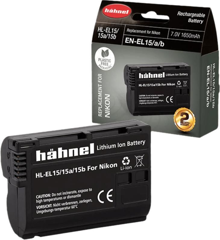 Hahnel HL-EL15 Nikon Digital Slr 7.0V 1650Mah | Batterijen voor camera's | 5099113502025