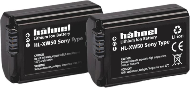 Hahnel HL-XW50 Li-Ion accu Twin Pack (Sony NP-FW50 accu)