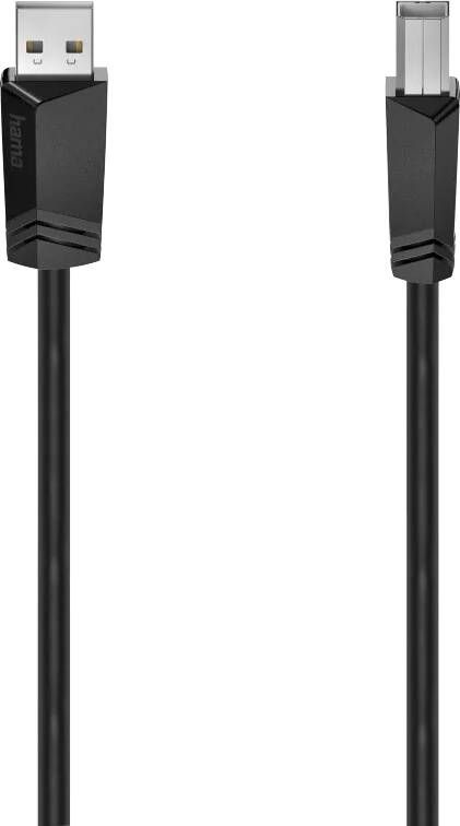 Hama USB-kabel USB 2.0 480 Mbit s 1 50 m Kabel Zwart