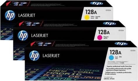 HP 128 3-pack kleur toner