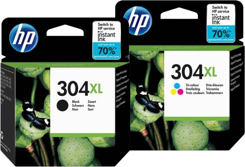 HP 304XL Inkt Cartridge 4-Kleuren Bundel