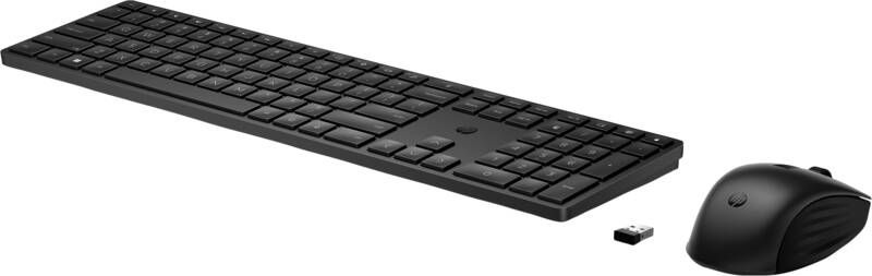 HP 650 Draadloos Toetsenbord en Muis Toetsenbord Zwart