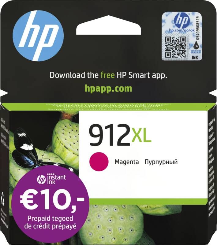 HP 912XL inktcartridge magenta inkjet hoog rendement 825 pagina&apos;s